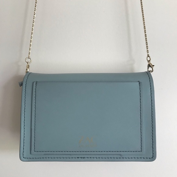 ZAC Zac Posen Earthette Crossbody Chain blue green - Picture 2 of 7